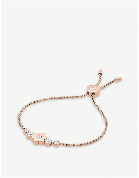 michael kors flower power bracelet|saks Michael Kors bracelet.